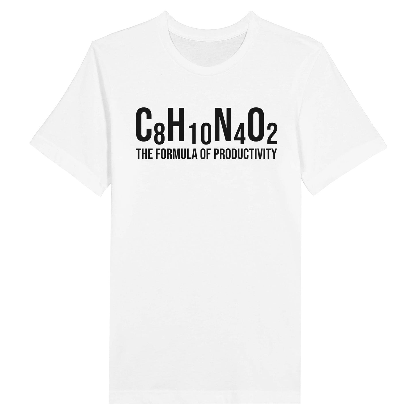 Good Bean Gifts "Formula of Productivity" Unisex Crewneck T-shirt White / S