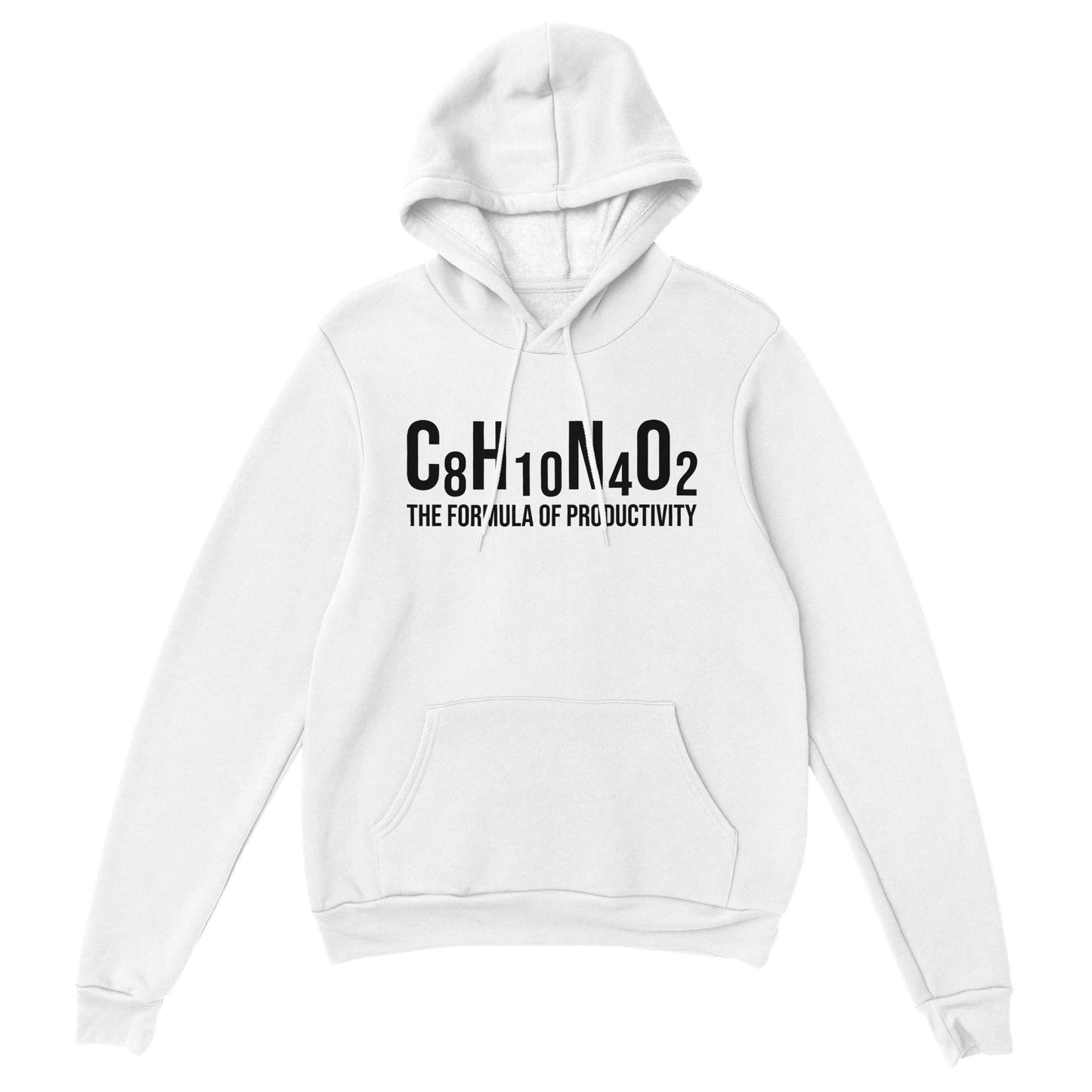 Good Bean Gifts "Formula of Productivity" -Unisex Pullover Hoodie White / S