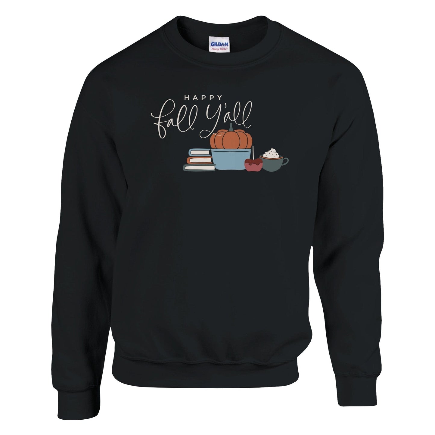 Good Bean Gifts ""Happy Fall, Y'all " - Classic Unisex Crewneck Sweatshirt | Gildan® 18000