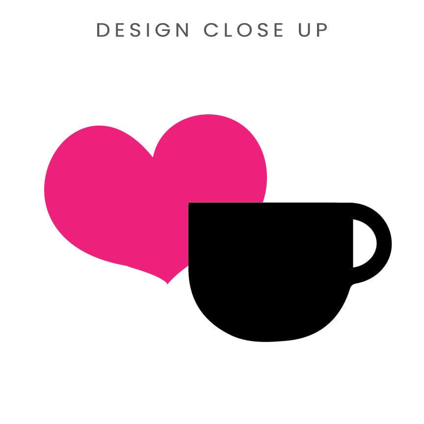 Good Bean Gifts Heart + Coffee Cup - Classic Unisex Pullover Hoodie