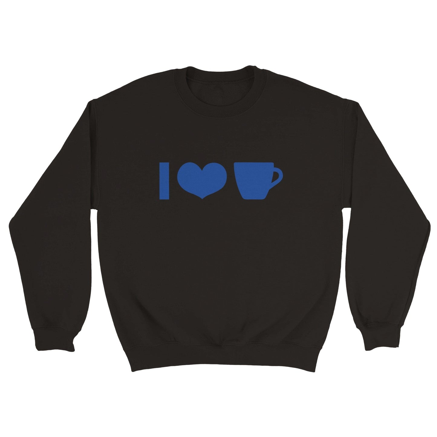Good Bean Gifts I Heart Coffee Cup ICONS - Unisex Crewneck Sweatshirt S / Black