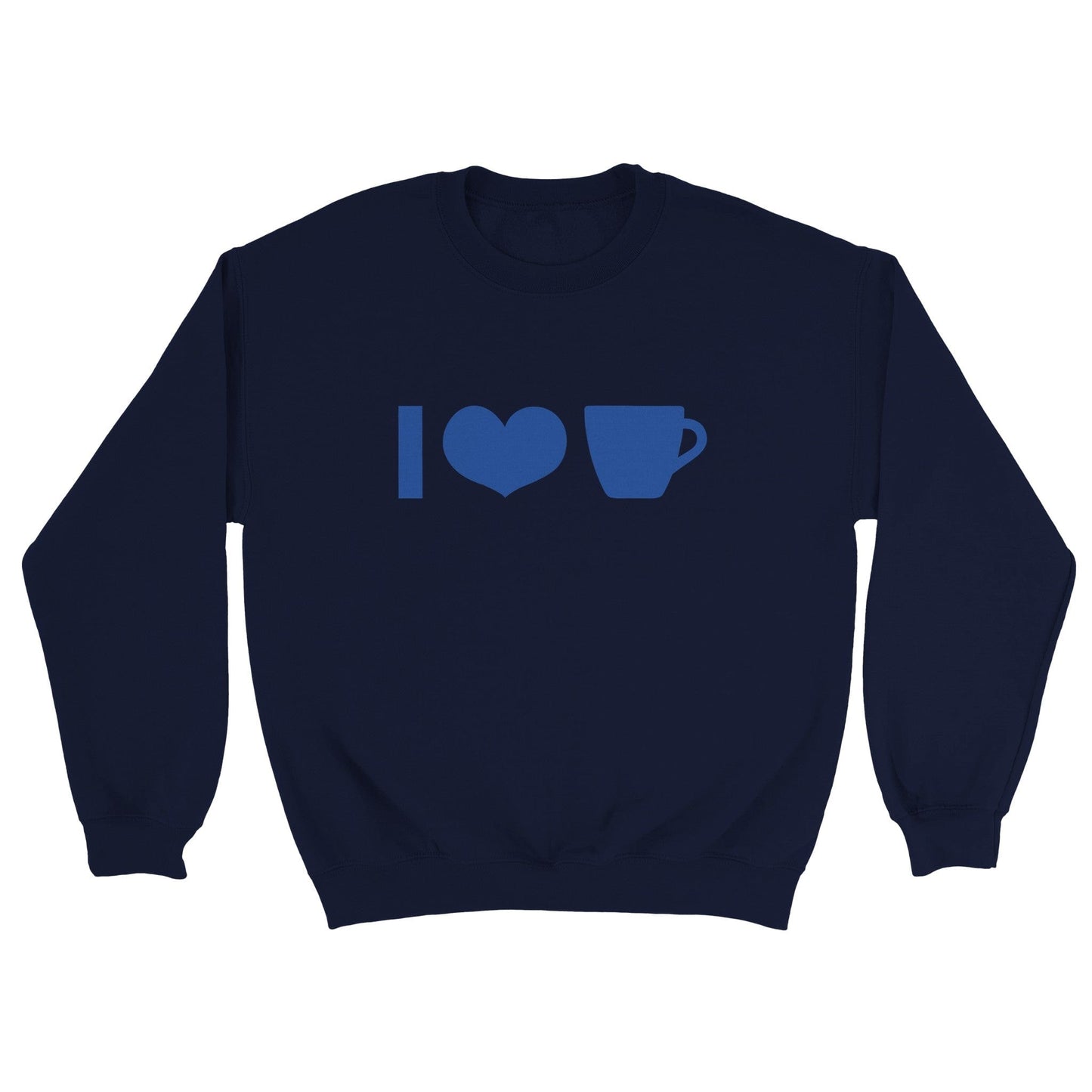 Good Bean Gifts I Heart Coffee Cup ICONS - Unisex Crewneck Sweatshirt S / Navy