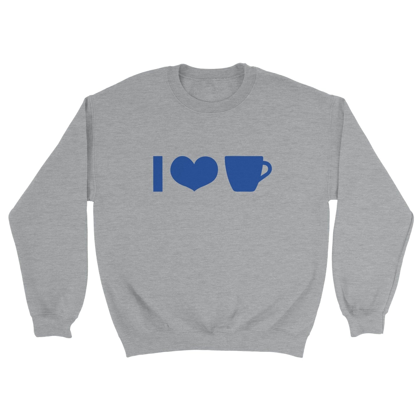 Good Bean Gifts I Heart Coffee Cup ICONS - Unisex Crewneck Sweatshirt S / Sports Grey
