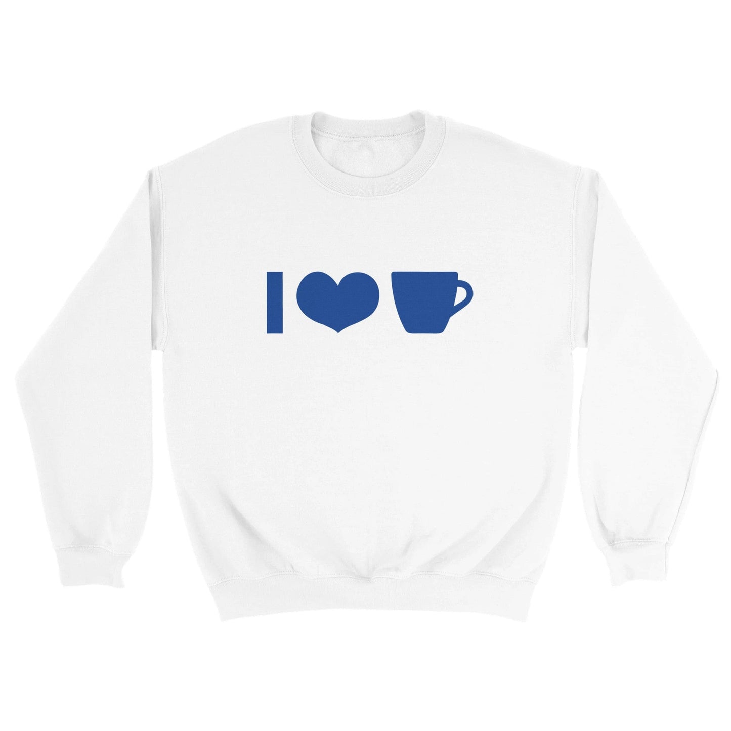 Good Bean Gifts I Heart Coffee Cup ICONS - Unisex Crewneck Sweatshirt S / White