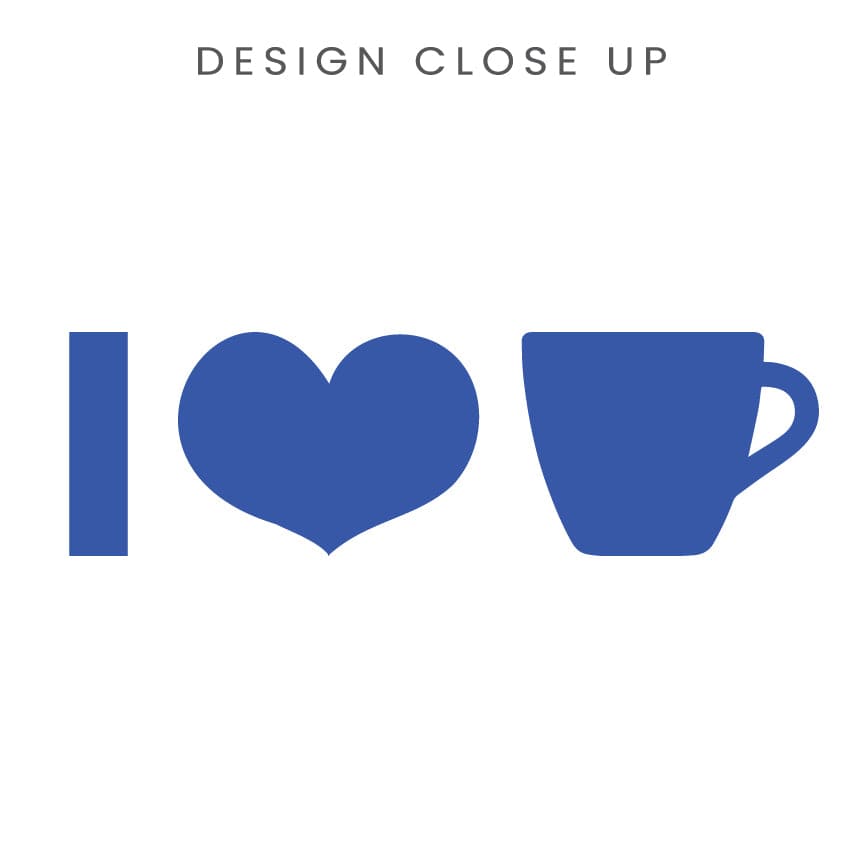 Good Bean Gifts I Heart Coffee Cup ICONS -Unisex Crewneck T-shirt