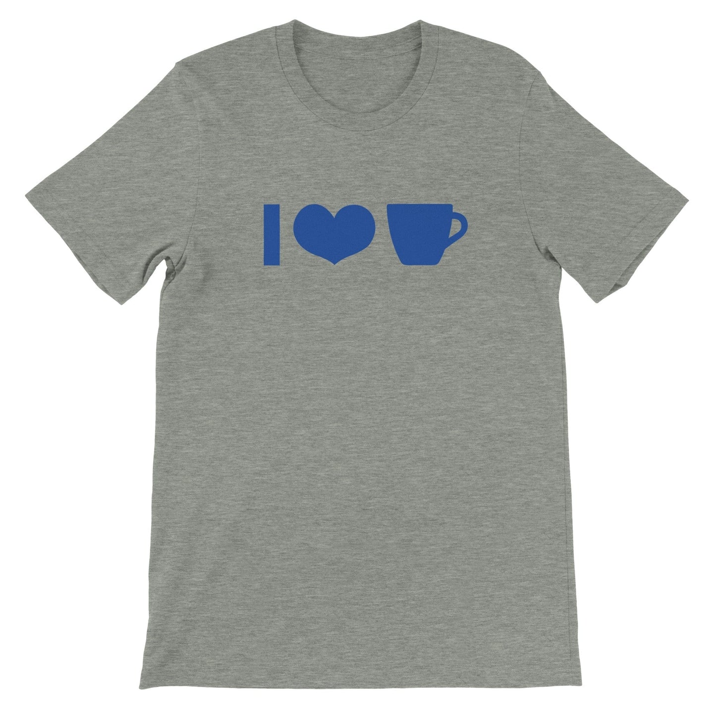 Good Bean Gifts I Heart Coffee Cup ICONS -Unisex Crewneck T-shirt Athletic Heather / S
