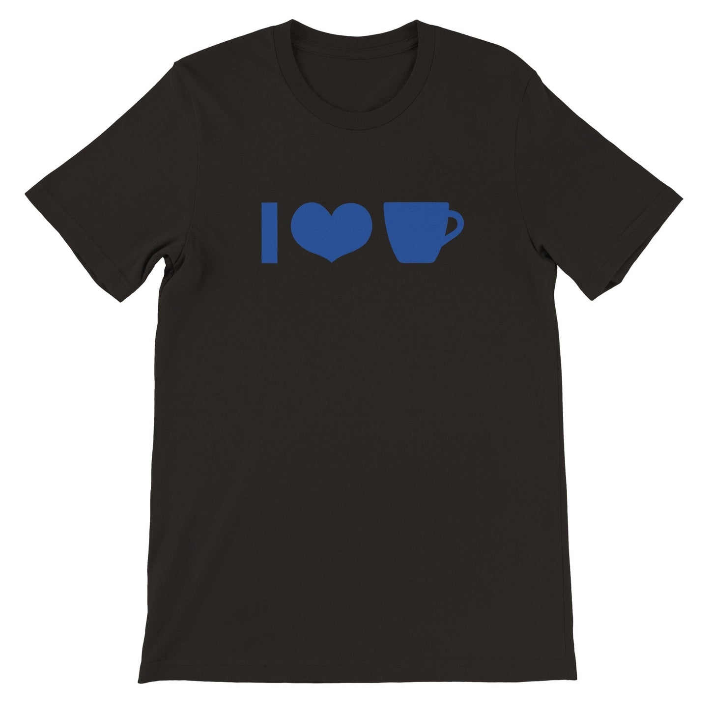 Good Bean Gifts I Heart Coffee Cup ICONS -Unisex Crewneck T-shirt Black / S
