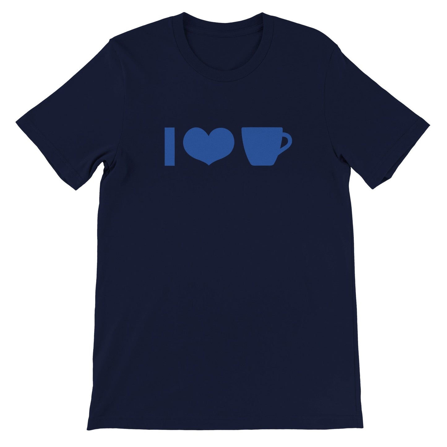Good Bean Gifts I Heart Coffee Cup ICONS -Unisex Crewneck T-shirt Navy / S