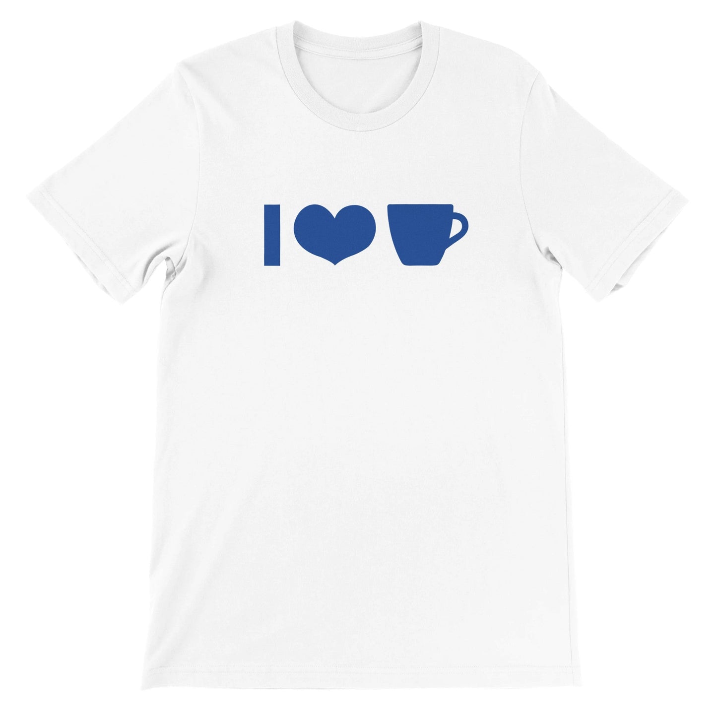 Good Bean Gifts I Heart Coffee Cup ICONS -Unisex Crewneck T-shirt White / S