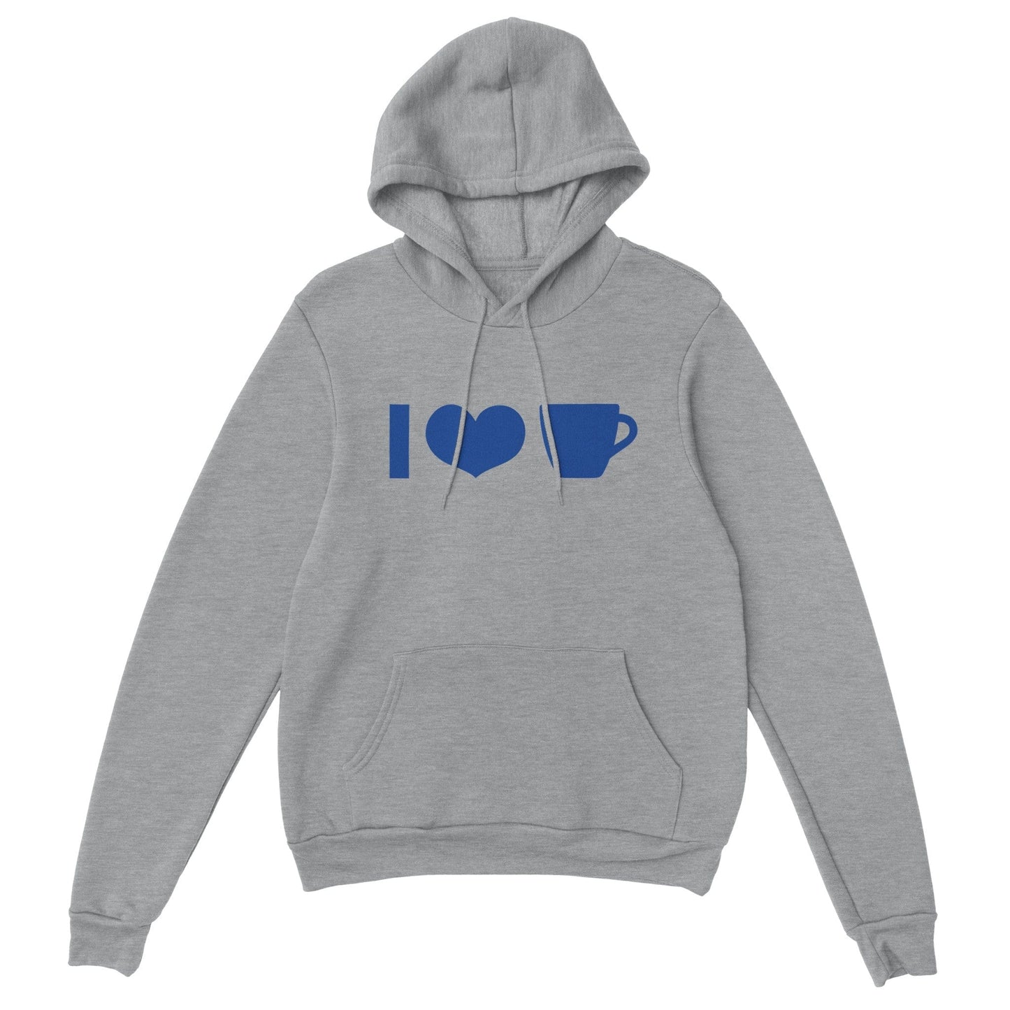 Good Bean Gifts I Heart Coffee Cup ICONS -Unisex Pullover Hoodie S / Sports Grey