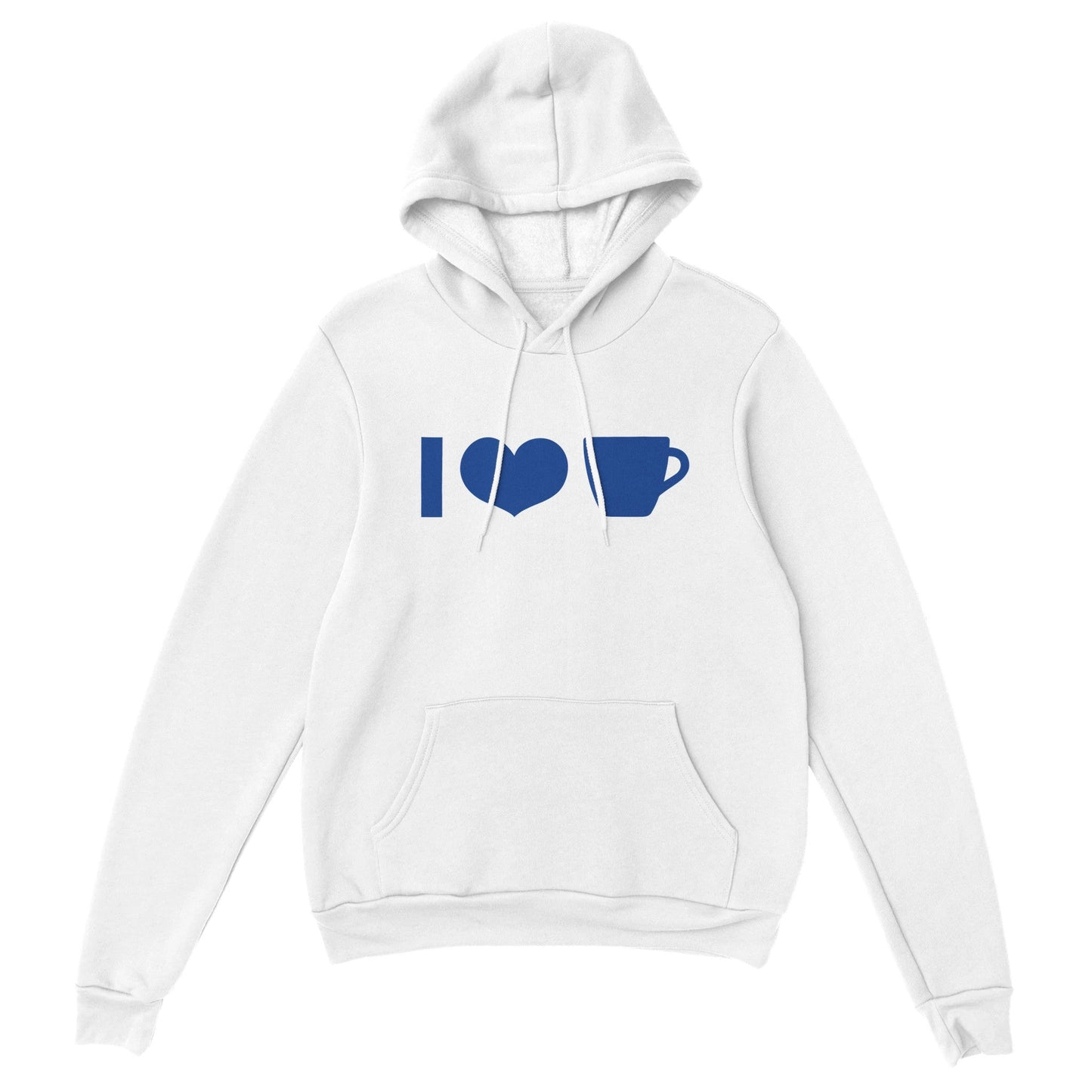 Good Bean Gifts I Heart Coffee Cup ICONS -Unisex Pullover Hoodie S / White