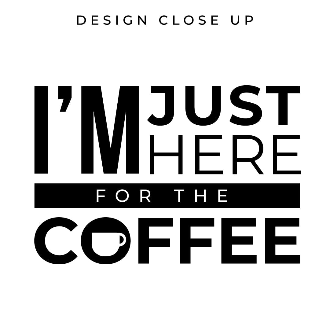 Good Bean Gifts I'm Just Here for the Coffee -Classic Unisex Crewneck Sweatshirt | Gildan® 18000
