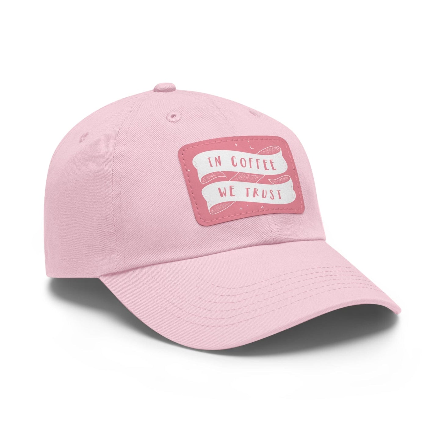 Good Bean Gifts In Coffee We Trust - Dad style Hat with Leather Patch (Rectangle)