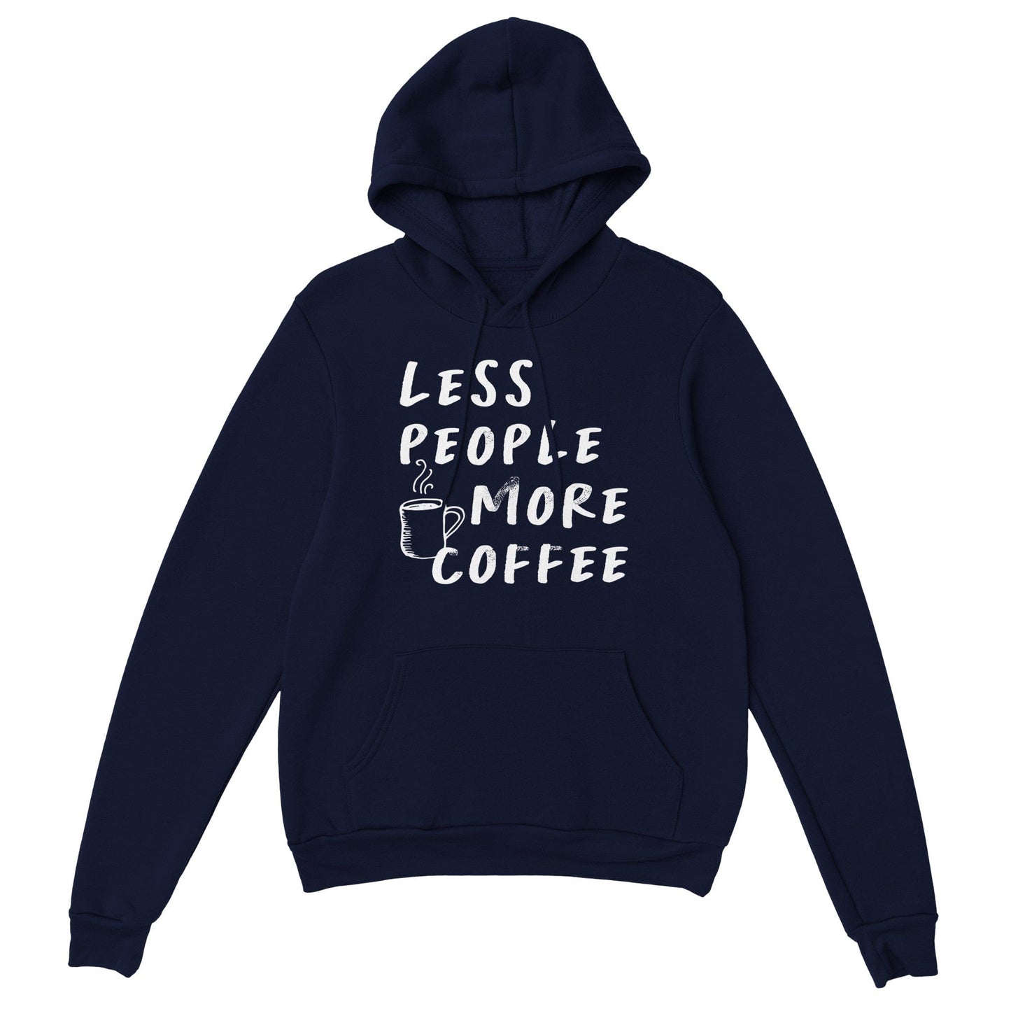 Good Bean Gifts Less People, More Coffee - Classic Unisex Pullover Hoodie Navy / S