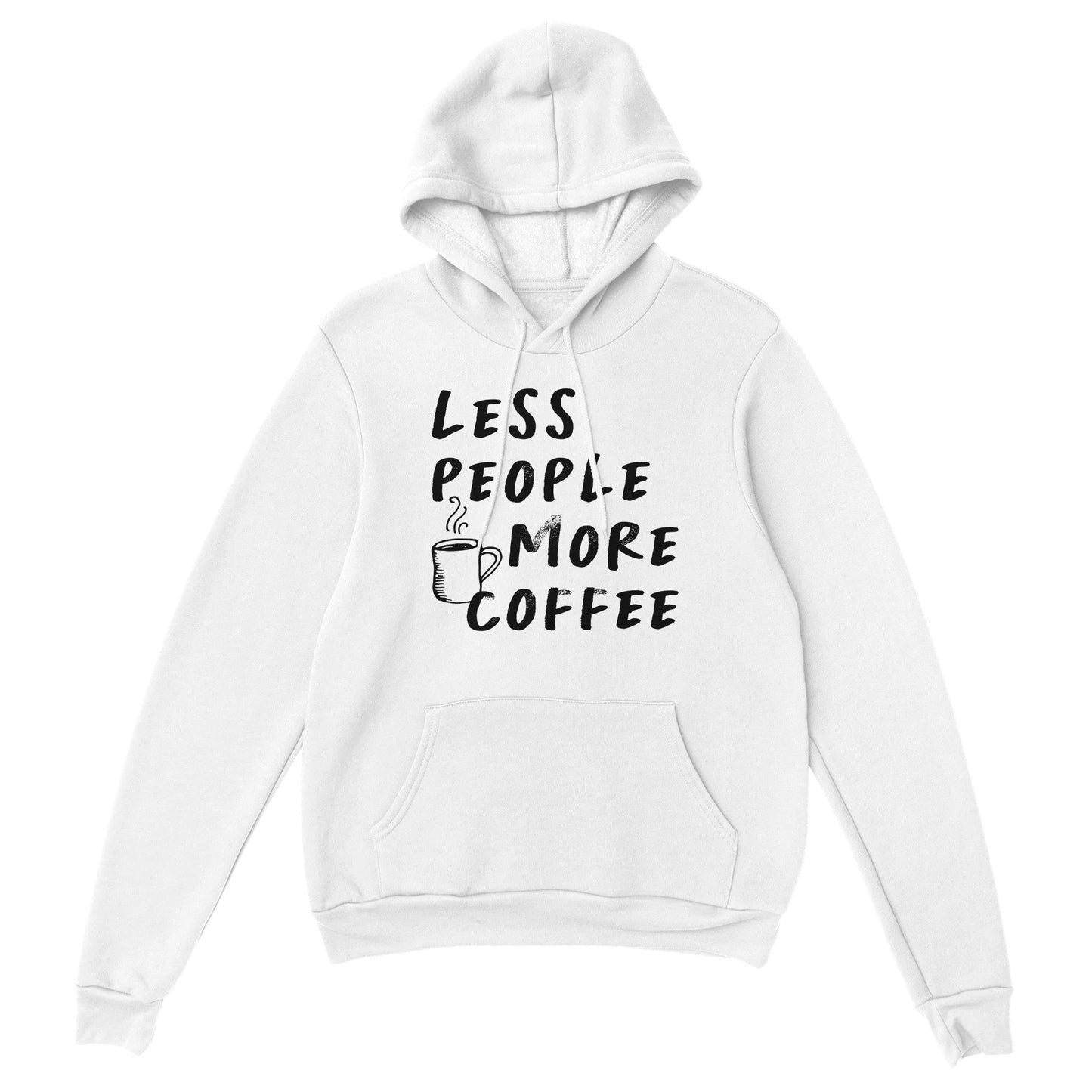 Good Bean Gifts Less People, More Coffee - Classic Unisex Pullover Hoodie White / S