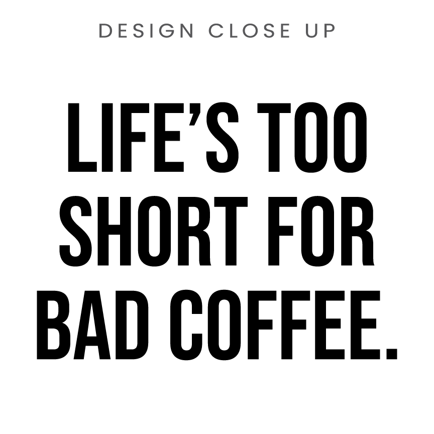 Good Bean Gifts Life's Too Short for Bad Coffee - Classic Unisex Crewneck Sweatshirt