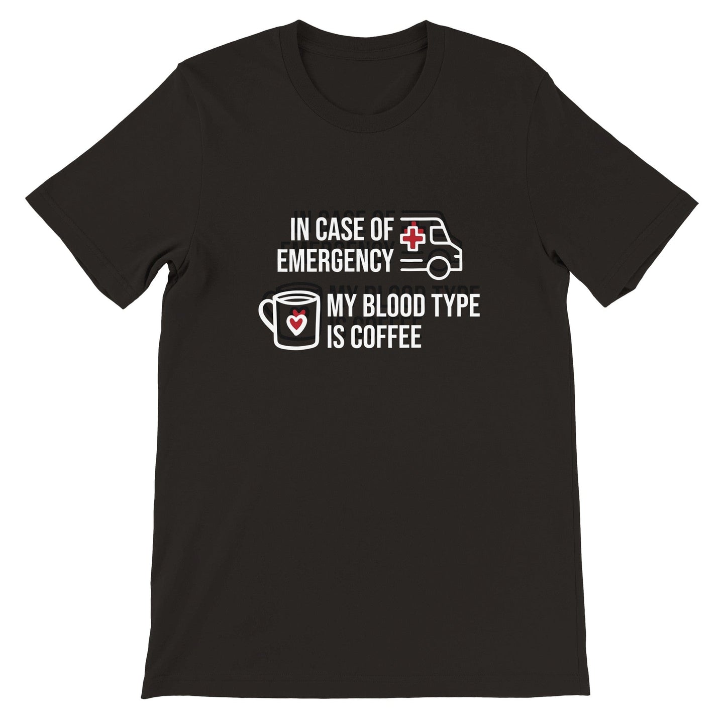 Good Bean Gifts My Blood Type is Coffee - Unisex Crewneck T-shirt