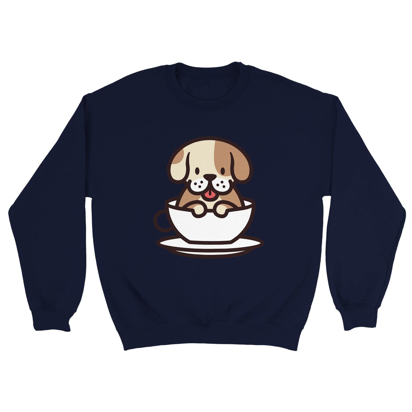 Good Bean Gifts Pup In a Cup - Classic Crewneck Sweatshirt Navy / S