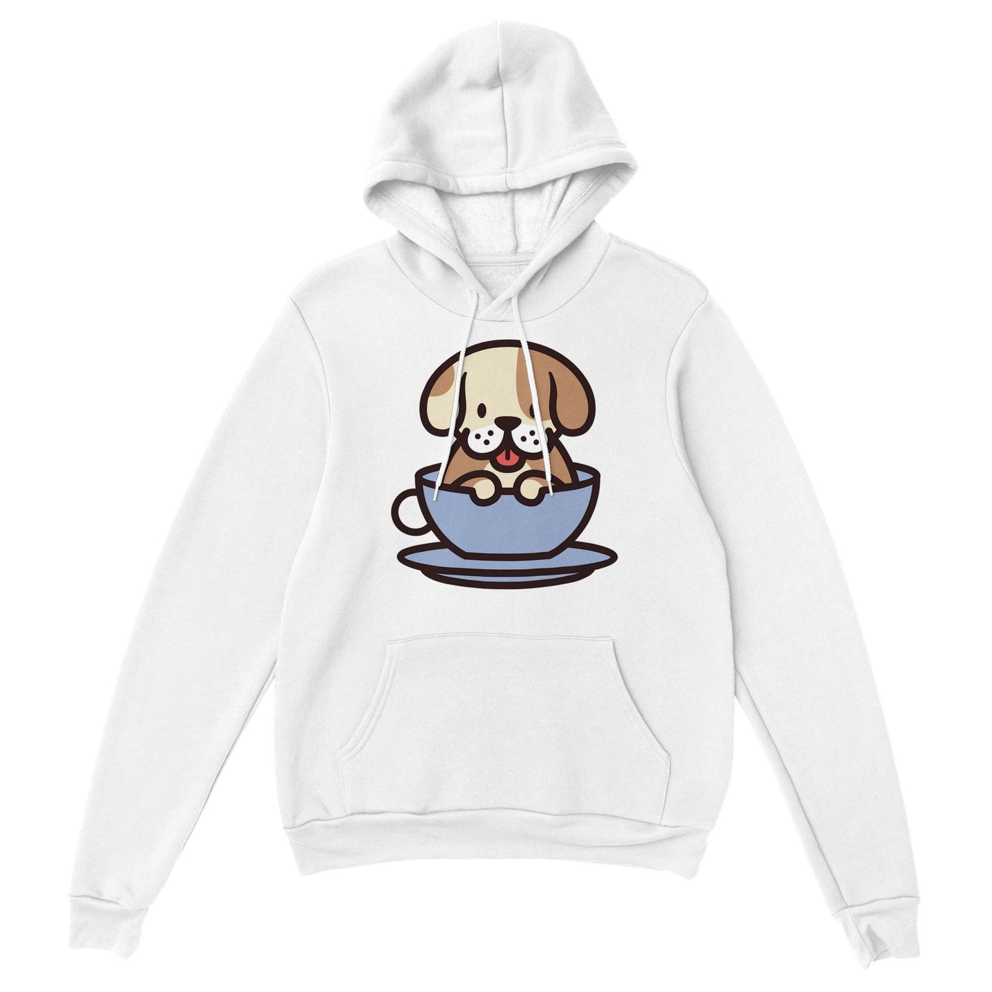 Good Bean Gifts Pup In a Cup - Classic Unisex Pullover Hoodie White / M