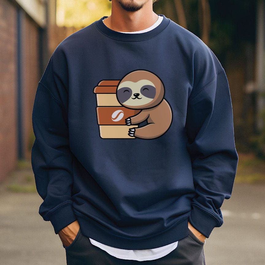 Good Bean Gifts Sloths need coffee! - Classic Unisex Crewneck Sweatshirt Navy / S