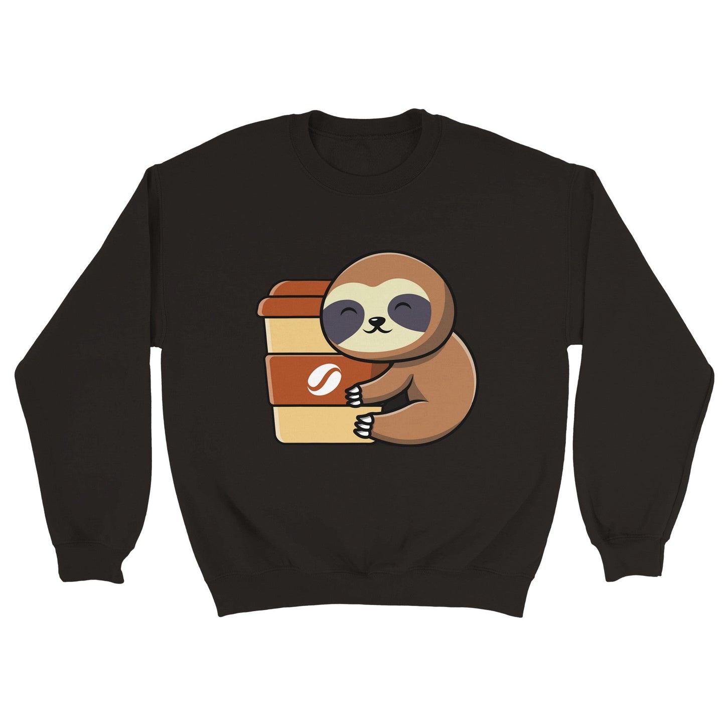 Good Bean Gifts Sloths need coffee! - Classic Unisex Crewneck Sweatshirt S / Black