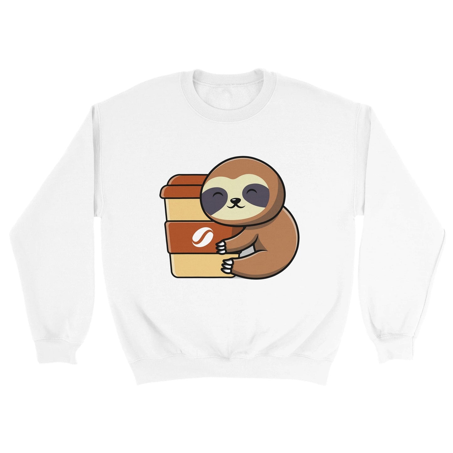 Good Bean Gifts Sloths need coffee! - Classic Unisex Crewneck Sweatshirt S / White