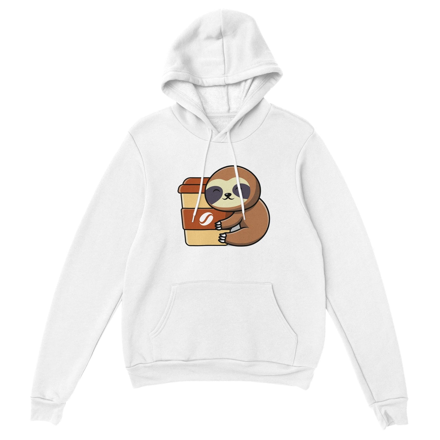 Good Bean Gifts Sloths need coffee! -Classic Unisex Pullover Hoodie White / S