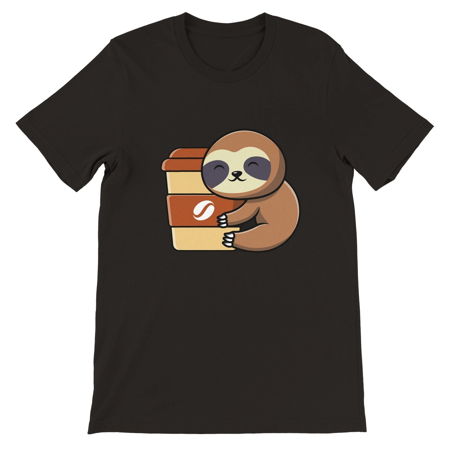 Good Bean Gifts Sloths need coffee! -Unisex Crewneck T-shirt Black / S