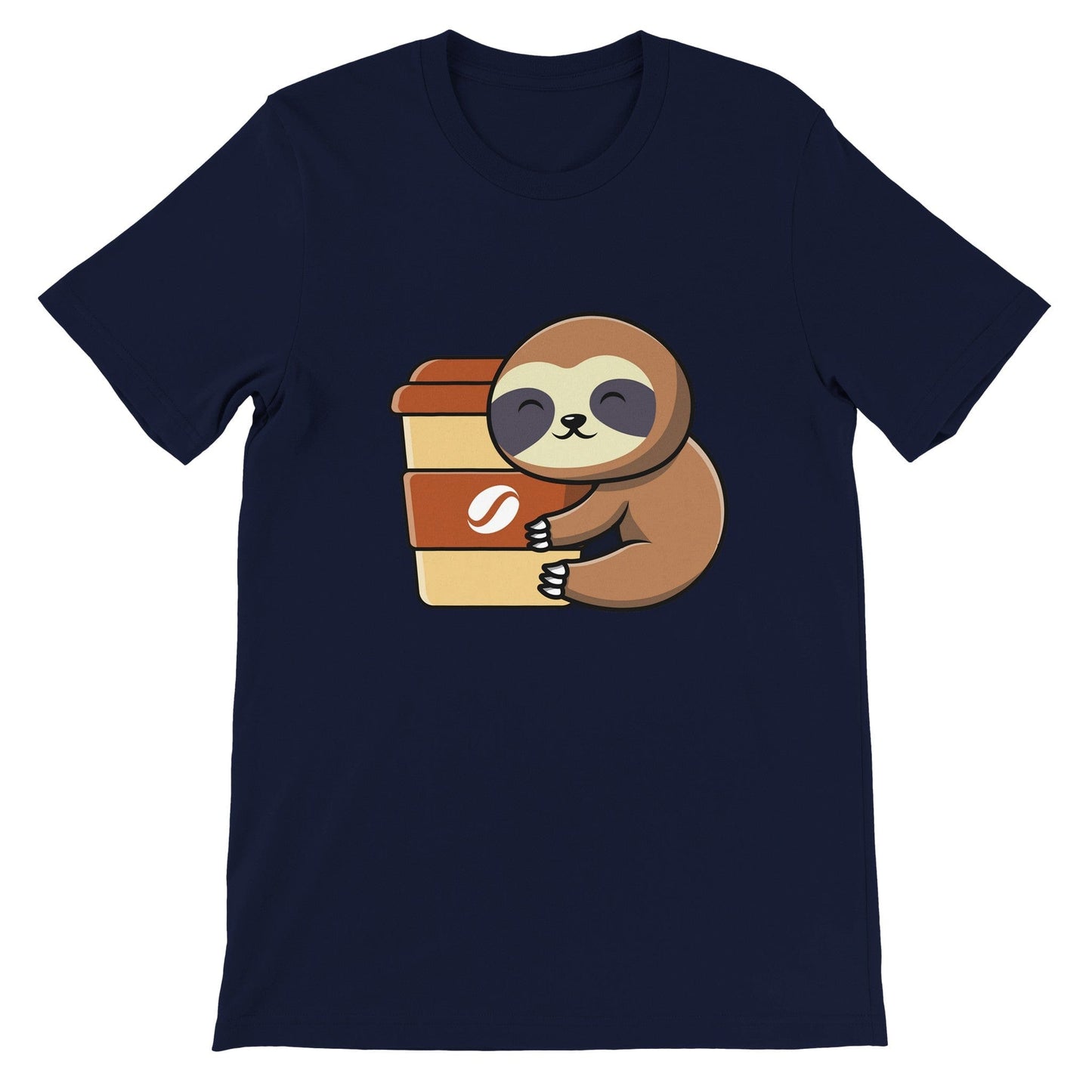 Good Bean Gifts Sloths need coffee! -Unisex Crewneck T-shirt Navy / S