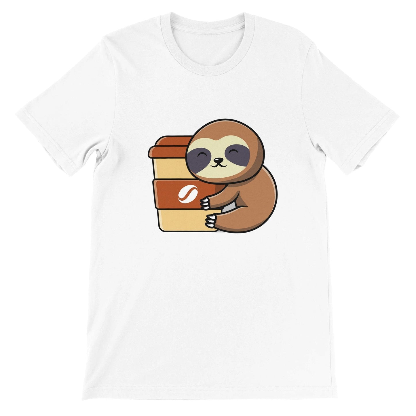 Good Bean Gifts Sloths need coffee! -Unisex Crewneck T-shirt White / S