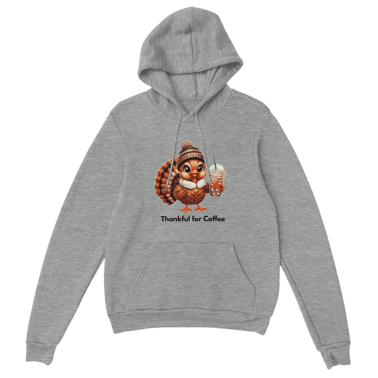 Good Bean Gifts Thankful for Coffee Turkey - Classic Unisex Pullover Hoodie | Gildan® 18500