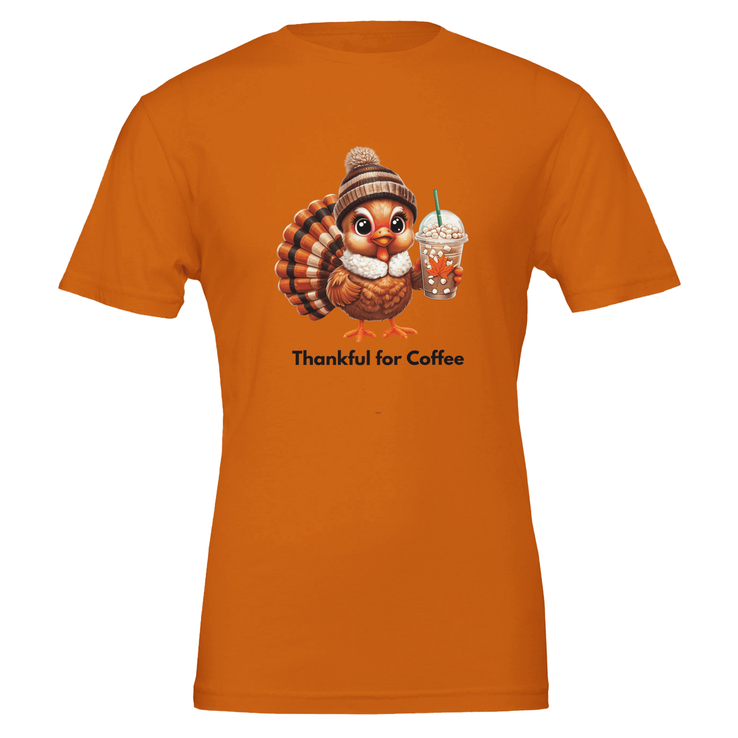 Good Bean Gifts Thankful for Coffee Turkey - Unisex Crewneck T-shirt | Bella + Canvas 3001