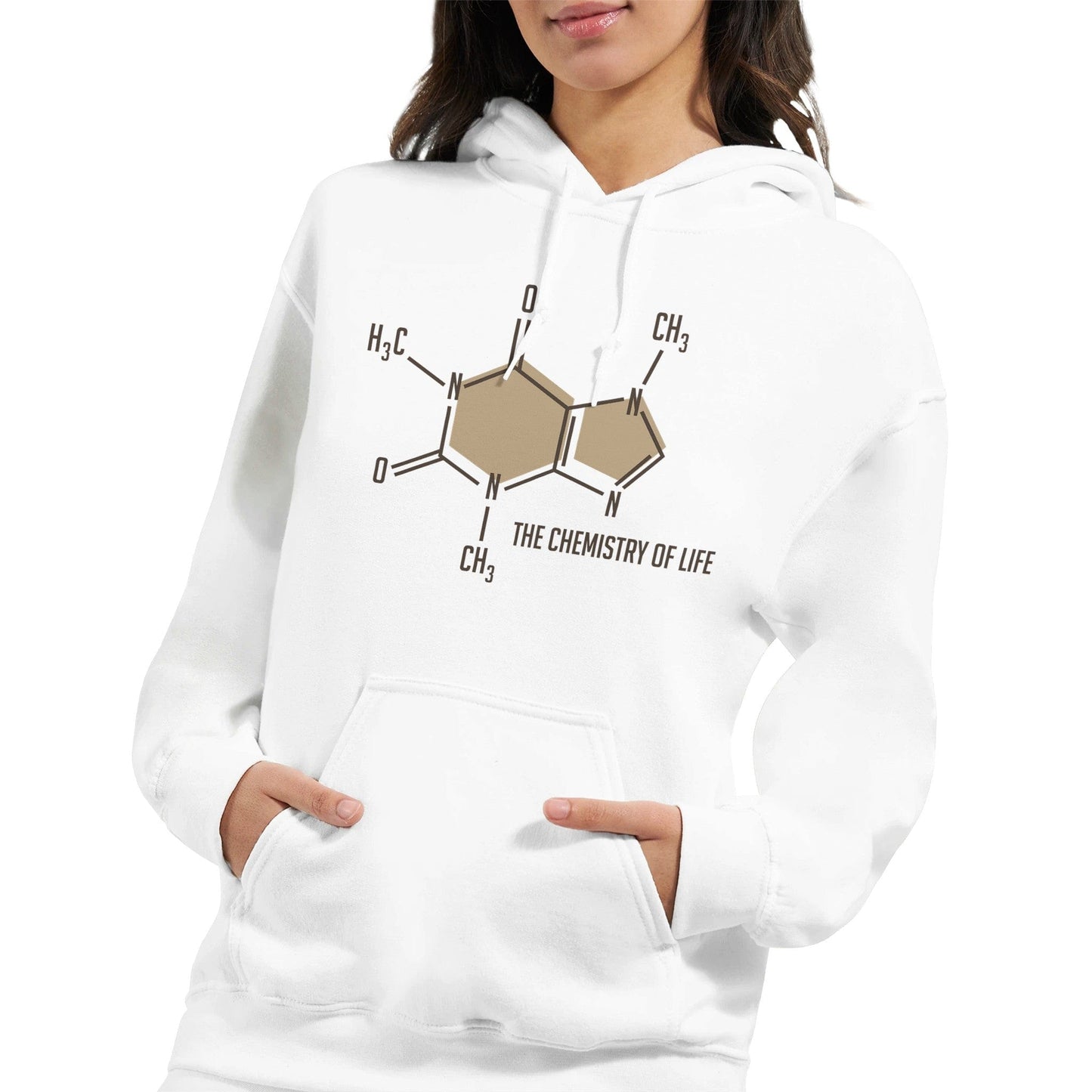 Good Bean Gifts "The Chemistry of Life" - Unisex Pullover Hoodie White / S