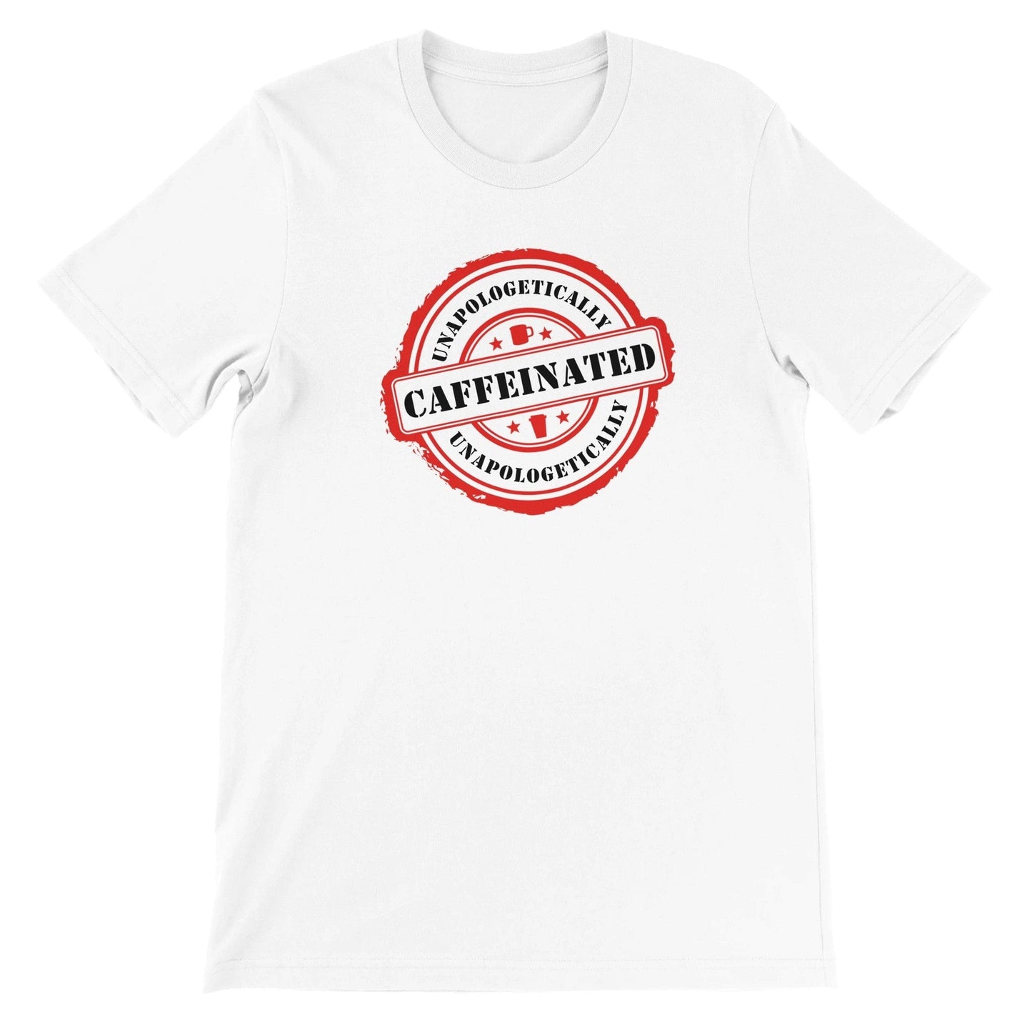 Good Bean Gifts Unapologetically Caffeinated (Circle Design) Unisex Crewneck T-shirt