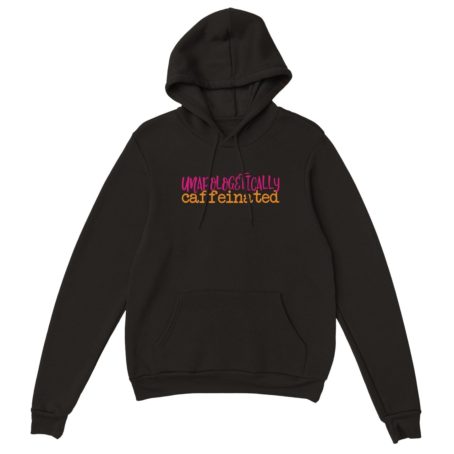 Good Bean Gifts "Unapologetically Caffeinated" (Stacked Text) - Classic Unisex Pullover Hoodie Black / S
