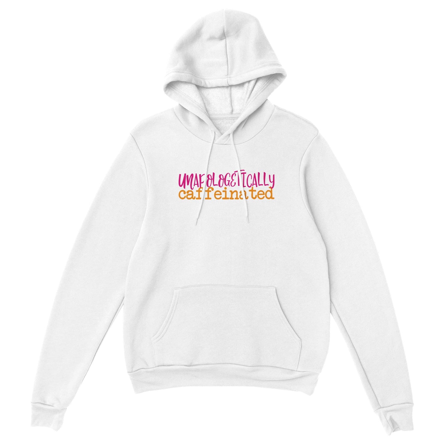 Good Bean Gifts "Unapologetically Caffeinated" (Stacked Text) - Classic Unisex Pullover Hoodie White / S