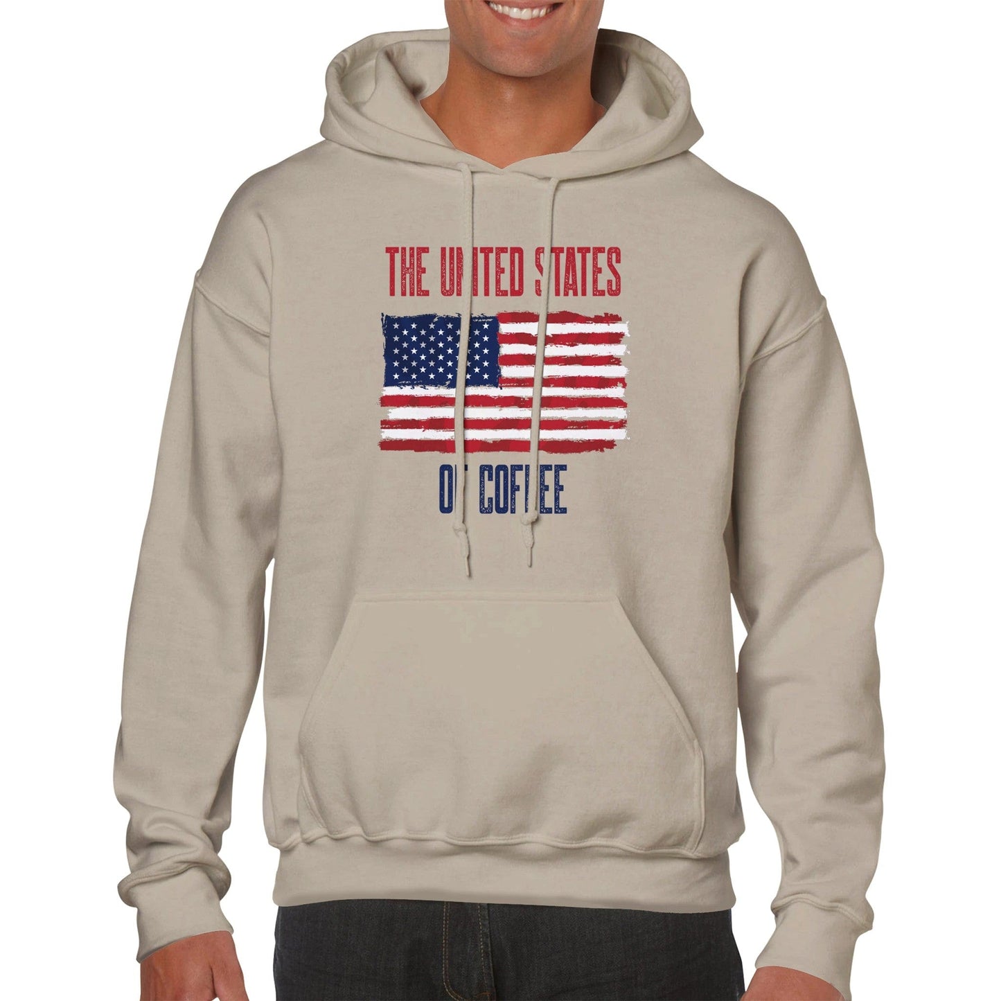 Good Bean Gifts "United State of Coffee" Classic Unisex Crewneck Sweatshirt - Classic Unisex Pullover Hoodie