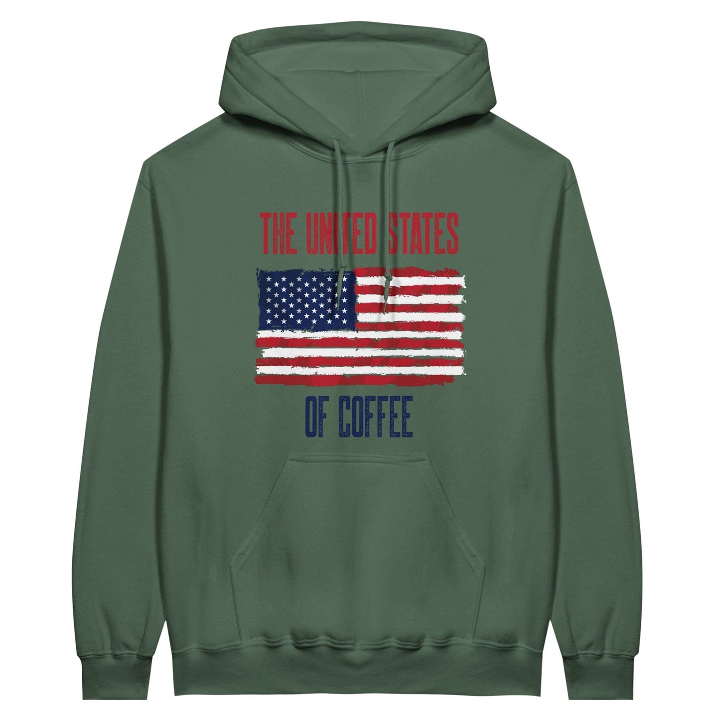 Good Bean Gifts "United State of Coffee" Classic Unisex Crewneck Sweatshirt - Classic Unisex Pullover Hoodie Military Green / S