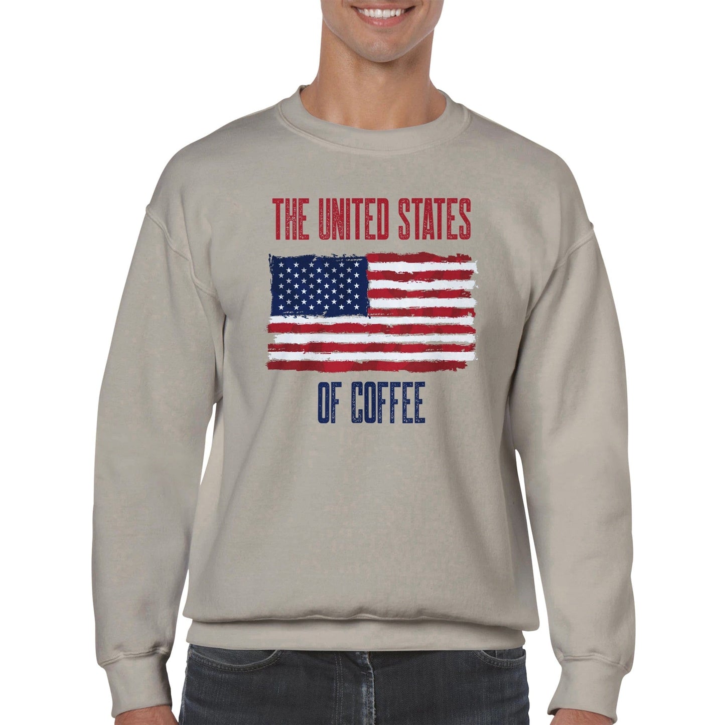 Good Bean Gifts "United State of Coffee" Classic Unisex Crewneck Sweatshirt Sports Grey / S