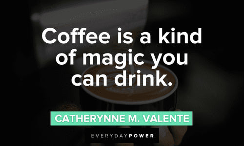 Coffee is magic. It will help you connect with yourself and make connections.  Morning Moments matter. Networking. Mental health.