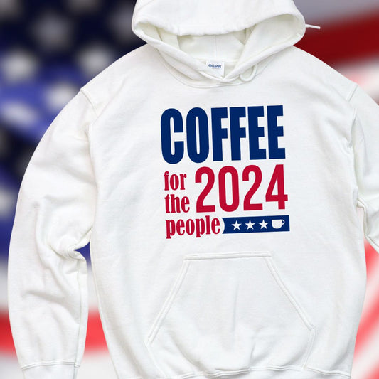 "Coffee 2024 - For The People " Classic Unisex Pullover Hoodie