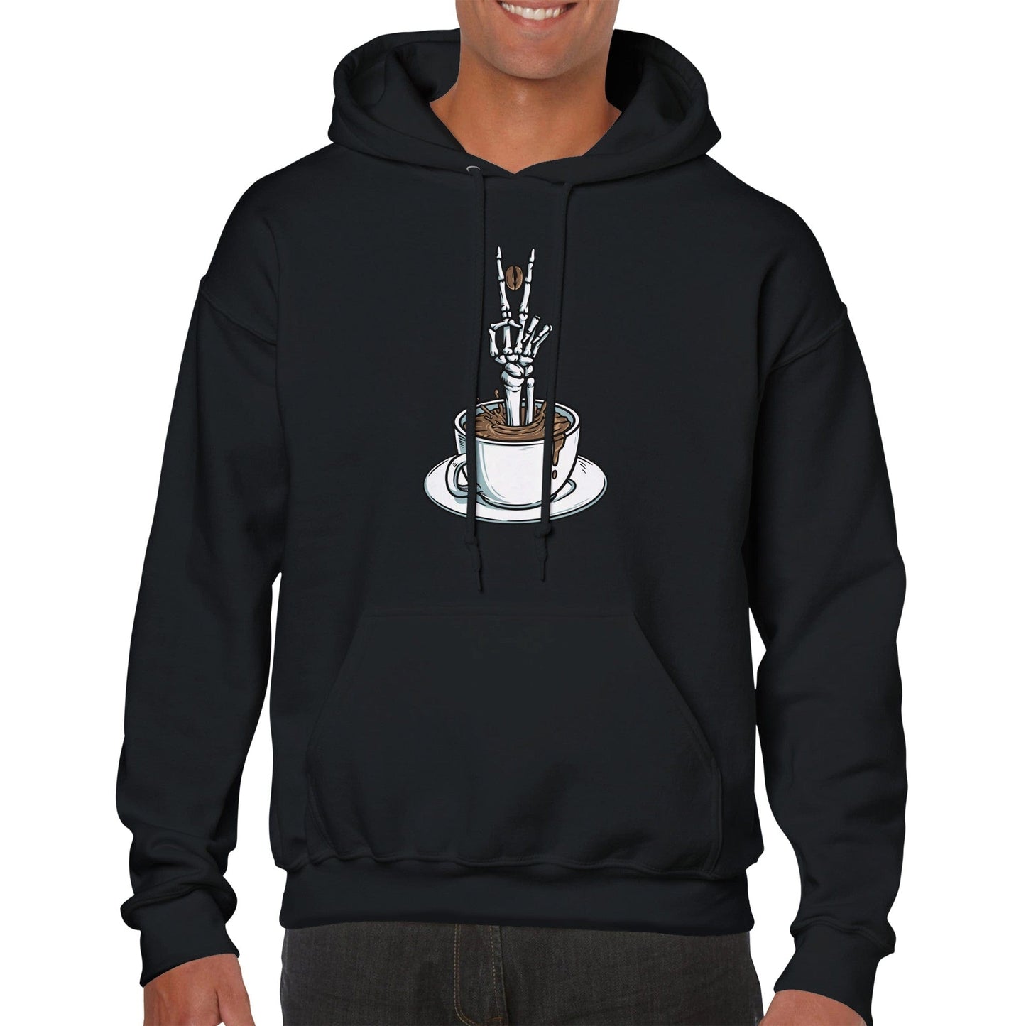 Good Bean Gifts "Bone-Chiller Brew" Pullover Hoodie Black / XS