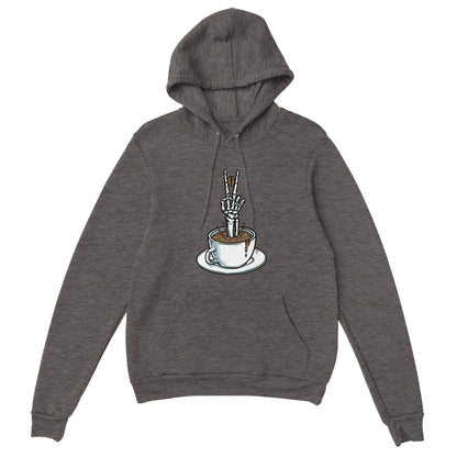 Good Bean Gifts "Bone-Chiller Brew" Pullover Hoodie Charcoal Heather / XS