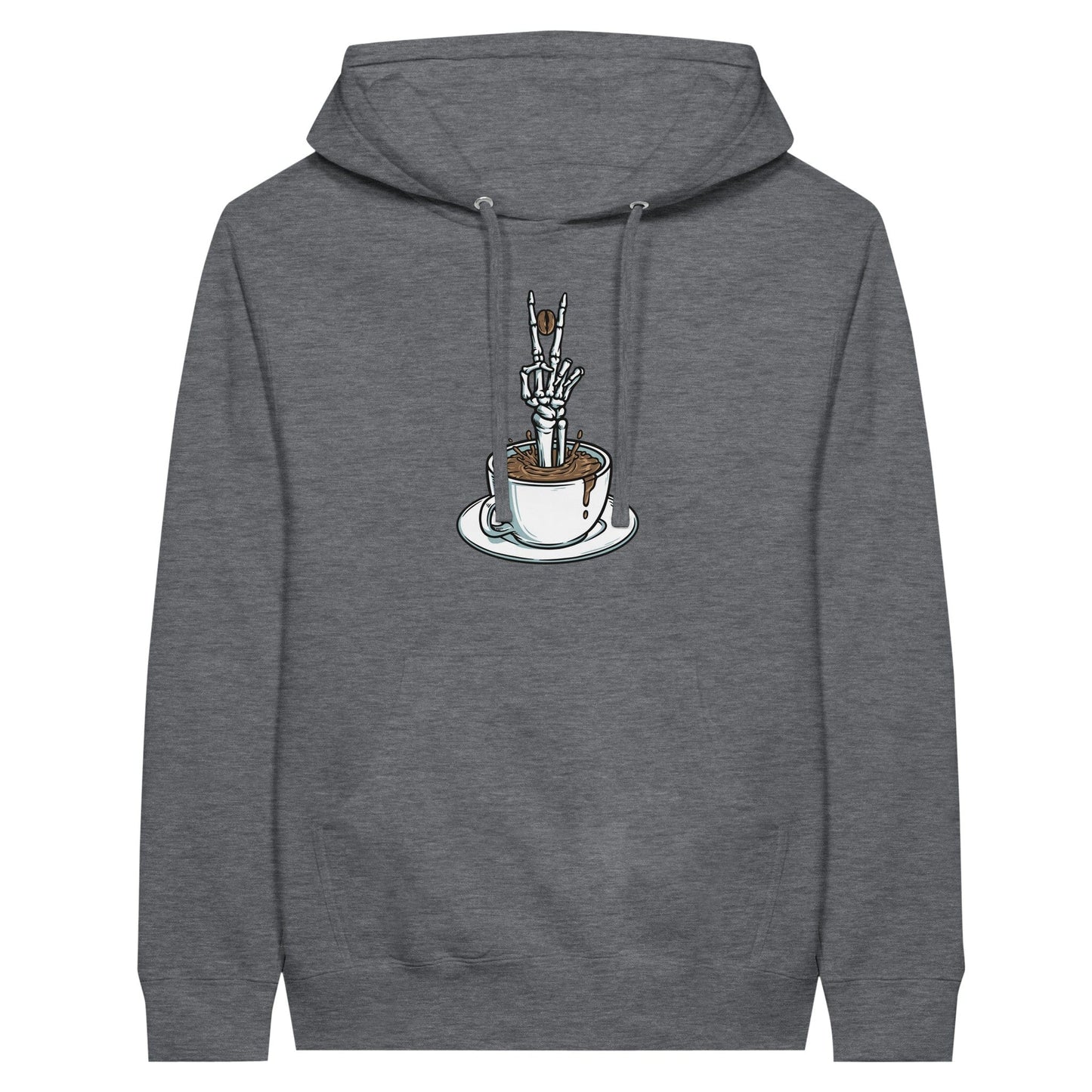 Good Bean Gifts "Bone-Chiller Brew" Pullover Hoodie Charcoal Heather / XS