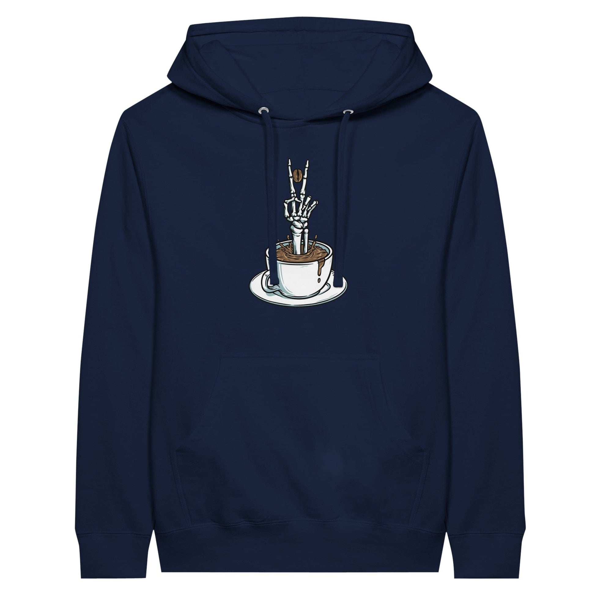 Good Bean Gifts "Bone-Chiller Brew" Pullover Hoodie Navy / XS