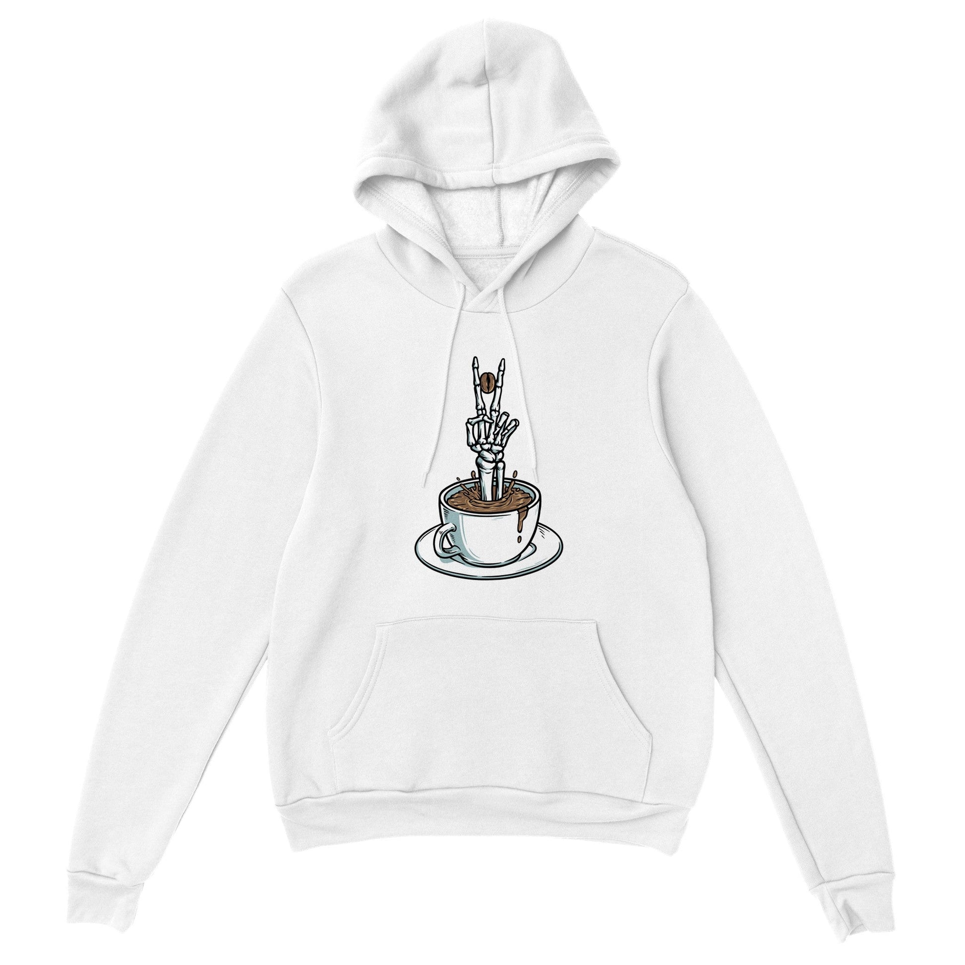 Good Bean Gifts "Bone-Chiller Brew" Pullover Hoodie White / XS