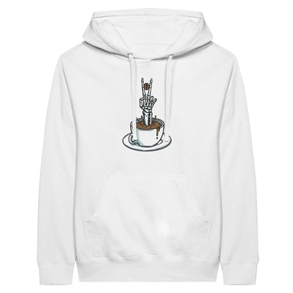 Good Bean Gifts "Bone-Chiller Brew" Pullover Hoodie White / XS