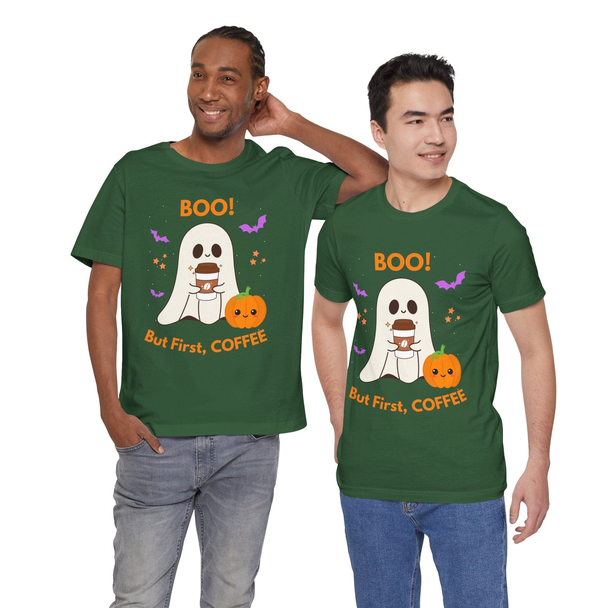 Good Bean Gifts BOO! But First, Coffee T- Shirt Evergreen / XS
