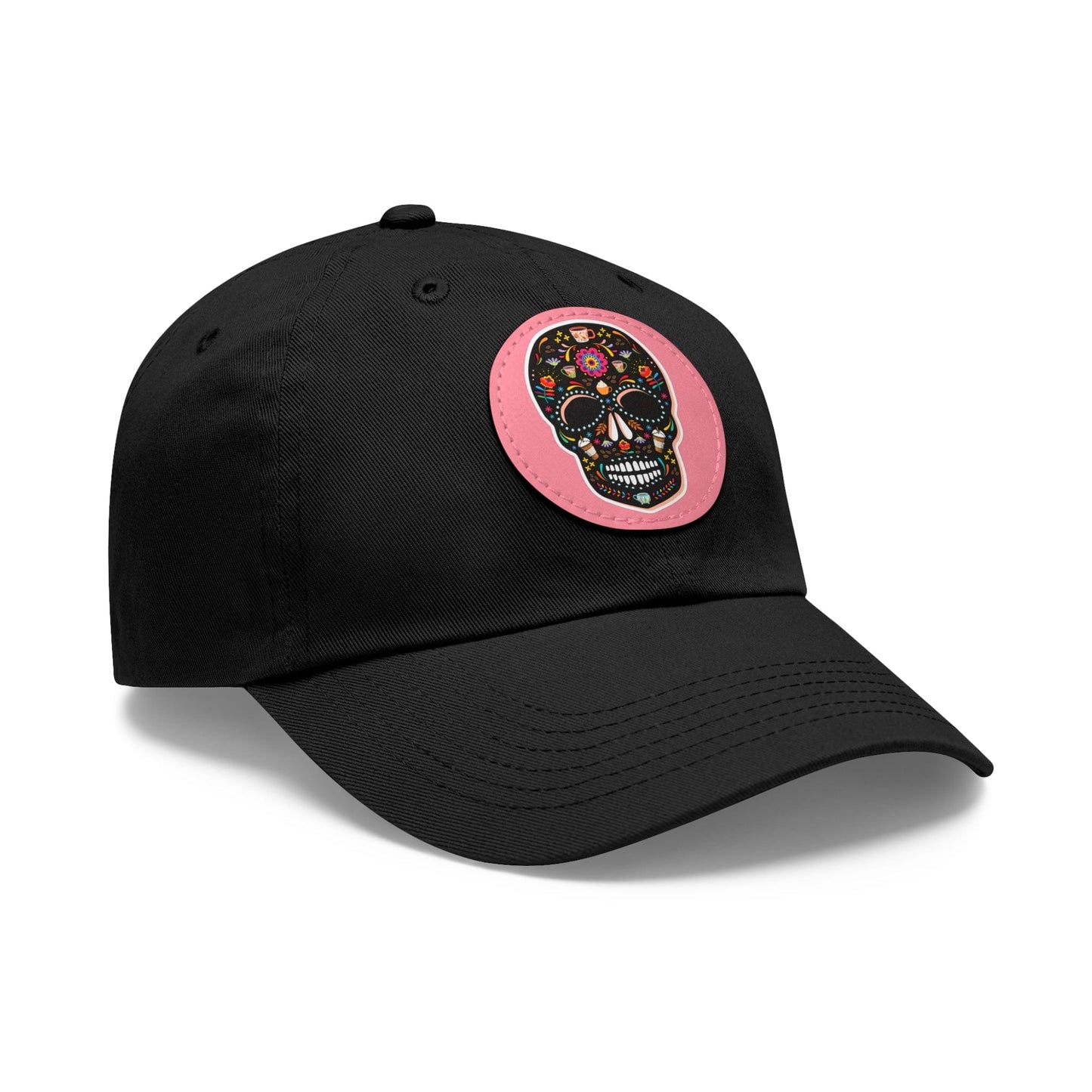 Good Bean Gifts Caffeinated Sugar Skull Dad Hat for Coffee Lover