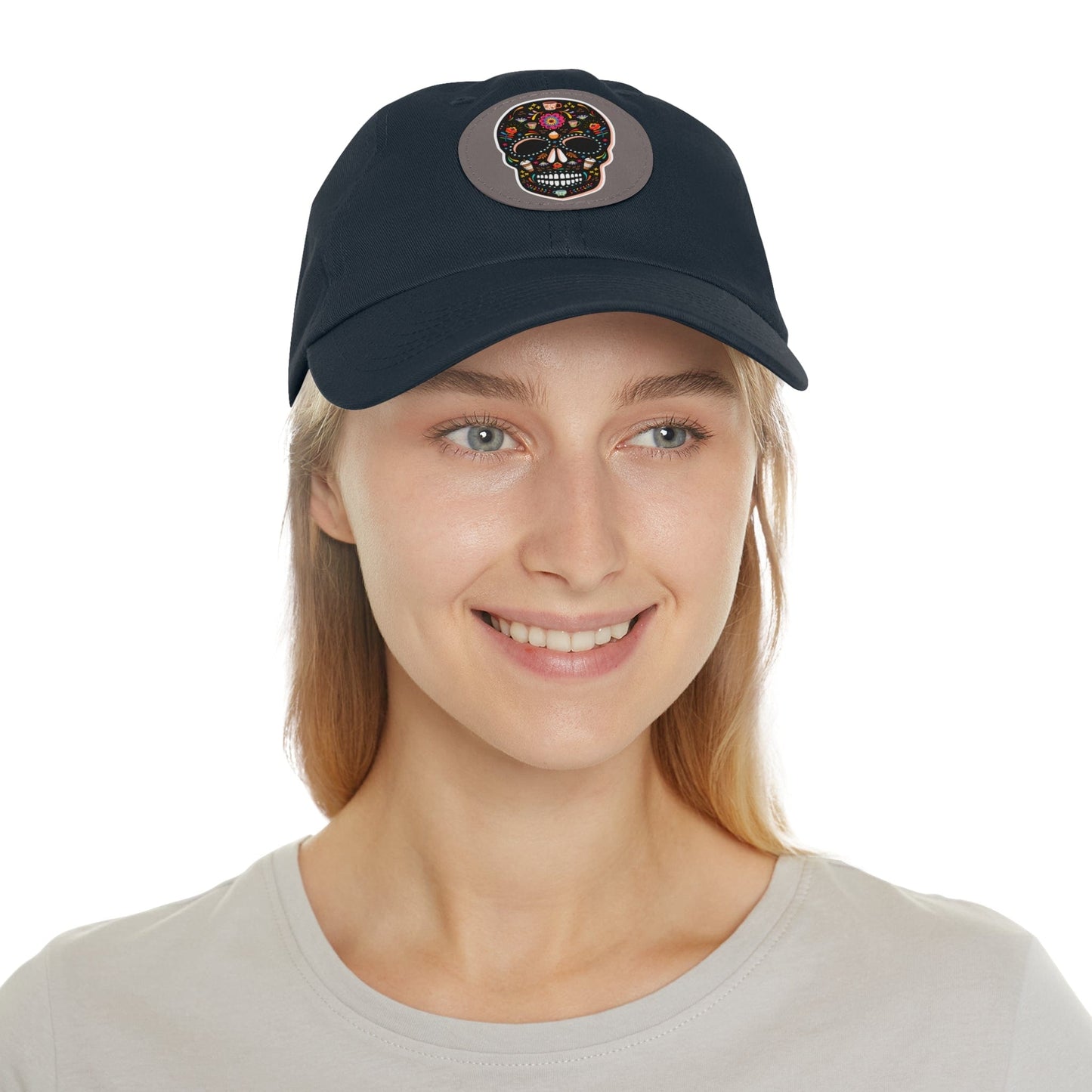 Good Bean Gifts Caffeinated Sugar Skull Dad Hat for Coffee Lover